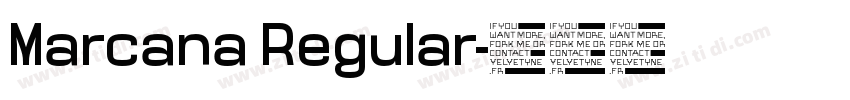 Marcana Regular字体转换